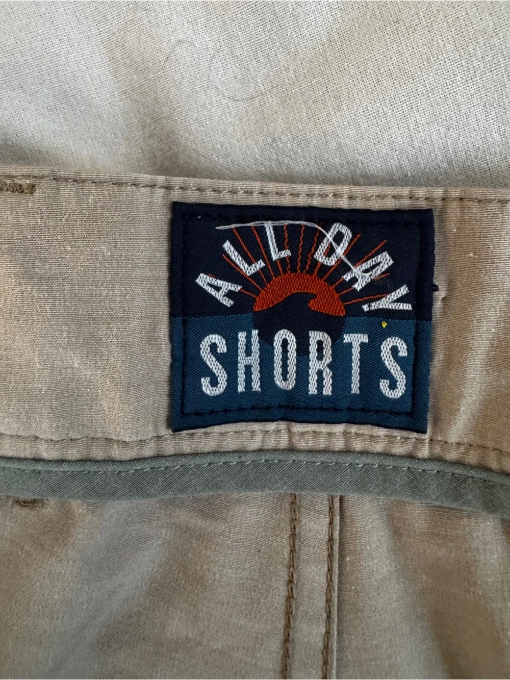 Faherty Mens Size 38 All Day Shorts Khaki Stretch Drawstring Cotton 7